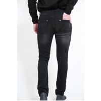 4215 dizləri yırtmaclı qara jeans şalvar