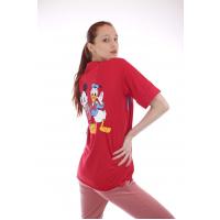 goffy yazılı qırmızı t-shirt 564