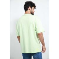 6210 önü yazılı neon yaşılı t-shirt