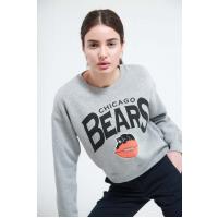 Chicago Bears Yazılı Boz Sweatshirt