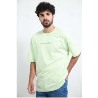 Önü yazılı Neon Yaşılı T-Shirt
