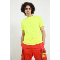 4621 sadə boğazı yumru neon sarısı t-shirt