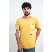 6212 üzəri basqılı xardal t-shirt
