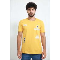 6212 üzəri basqılı xardal t-shirt